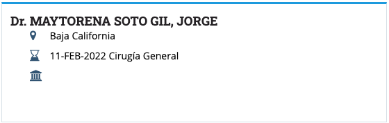 Dr. Jorge Maytorena Surgery Certification